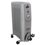 RS PRO 2kW Convection Oil Filled Radiator, Floor Mounted, Type G - British 3-pin