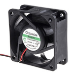 Sunon PMD Series Axial Fan, 24 V dc, DC Operation, 68m³/h, 5W, 207mA Max, 60 x 60 x 25mm