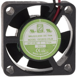 RS PRO Axial Fan, 5 V dc, DC Operation, 3.1m³/h, 500mW, 100mA Max, 25 x 25 x 10mm