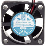 RS PRO Axial Fan, 12 V dc, DC Operation, 3.1m³/h, 480mW, 40mA Max, 25 x 25 x 10mm