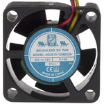 RS PRO Axial Fan, 12 V dc, DC Operation, 3.7m³/h, 1.44W, 80mA Max, 25 x 25 x 10mm