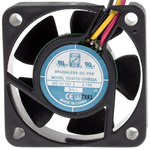 RS PRO Axial Fan, 12 V dc, DC Operation, 14.4m³/h, 1.8W, 110mA Max, IP55, 40 x 40 x 15mm
