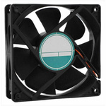 RS PRO Axial Fan, 24 V dc, DC Operation, 181.8m³/h, 5.28W, 220mA Max, 120 x 120 x 32mm