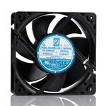 RS PRO Axial Fan, 90 → 265 V ac, AC Operation, 105 ± 15%cfm, 5.2 ± 15%W, 0.06 ± 15%A Max, 120 x 120 x 38mm