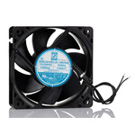 RS PRO Axial Fan, 90 → 265 V ac, AC Operation, 105 ± 15%cfm, 5.2 ± 15%W, 0.06 ± 15%A Max, 120 x 120 x 38mm