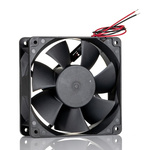 RS PRO Axial Fan, 12 V dc, DC Operation, 124 ± 15%cfm, 6.0 ± 15%W, 0.5 ± 15%A Max, IP68, 120 x 120 x 38mm