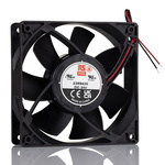 RS PRO Axial Fan, 24 V dc, DC Operation, 241cfm, 41.76W, 1.45A Max, 119 x 119 x 25mm
