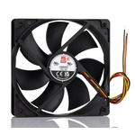 RS PRO Axial Fan, 12 V dc, DC Operation, 69.6cfm, 2.592W, 180mA Max, 119 x 119 x 25mm