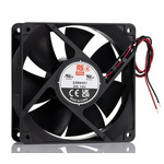 RS PRO Axial Fan, 12 V dc, DC Operation, 135.9cfm, 11.52W, 800mA Max, 119 x 119 x 38mm