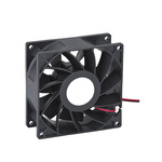 RS PRO Axial Fan, 24 V dc, DC Operation, 1.6m³/min, 1.68W, 260mA Max, 92 x 92 x 32mm