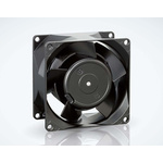 ebm-papst 8000 N Series Axial Fan, 230 V ac, AC Operation, 50m³/h, 12W, 52mA Max, IP20, 80 x 80 x 38mm
