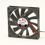 RS PRO Axial Fan, 12 V dc, DC Operation, 51m³/h, 2.3W, 180mA Max, 80 x 80 x 15mm