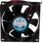 RS PRO Axial Fan, 12 V dc, DC Operation, 26cfm, 960mW, 90mA Max, 80 x 80 x 25mm