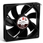 RS PRO Axial Fan, 12 V dc, DC Operation, 122.3m³/h, 3W, 240mA Max, 120 x 120 x 25mm