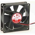 RS PRO Axial Fan, 24 V dc, DC Operation, 52.7m³/h, 1.67W, 60mA Max, 80 x 80 x 25mm