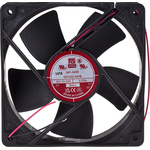 RS PRO Axial Fan, 24 V dc, DC Operation, 203.9m³/h, 6W, 280mA Max, 120 x 120 x 32mm