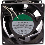 Sunon SF Series Axial Fan, 230 V ac, AC Operation, 40.8m³/h, 18W, 90mA Max, 80 x 80 x 38mm