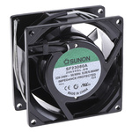 Sunon SF Series Axial Fan, 230 V ac, AC Operation, 39.1m³/h, 16W, 80mA Max, 80 x 80 x 38mm