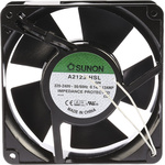 Sunon A2123 Series Axial Fan, 230 V ac, AC Operation, 161.4m³/h, 22W, 120mA Max, 120 x 120 x 38mm