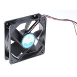 RS PRO Axial Fan, 12 V dc, DC Operation, 203.9m³/h, 4.8W, 600mA Max, 120 x 120 x 32mm