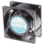 RS PRO Axial Fan, 115 V ac, AC Operation, 51m³/h, 9W, 120mA Max, 80 x 80 x 38mm