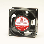 RS PRO Axial Fan, 230 V ac, AC Operation, 51m³/h, 12W, 60mA Max, 80 x 80 x 38mm