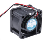 RS PRO Axial Fan, 12 V dc, DC Operation, 20.4m³/h, 2.64W, 200mA Max, 40 x 40 x 28mm