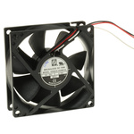 RS PRO Axial Fan, 24 V dc, DC Operation, 68m³/h, 2.41W, 100mA Max, 80 x 80 x 25mm
