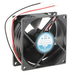RS PRO Axial Fan, 12 V dc, DC Operation, 84.9m³/h, 3.84W, 190mA Max, 80 x 80 x 32mm