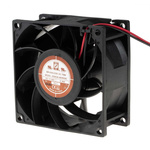 RS PRO Axial Fan, 48 V dc, DC Operation, 168.2m³/h, 14W, 300mA Max, 80 x 80 x 38mm