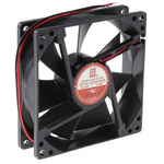 RS PRO Axial Fan, 60 V dc, DC Operation, 117.2m³/h, 12W, 200mA Max, 92 x 92 x 25mm