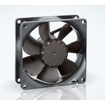 ebm-papst 8400 N Series Axial Fan, 24 V dc, DC Operation, 69m³/h, 2W, 85mA Max, IP20, 80 x 80 x 25mm