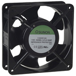 Sunon SF Series Axial Fan, 115 V ac, AC Operation, 144.4m³/h, 20W, 210mA Max, 119 x 119 x 38mm