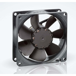 ebm-papst 8400 N Series Axial Fan, 24 V dc, DC Operation, 69m³/h, 2W, 83mA Max, IP20, 80 x 80 x 25mm