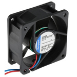 ebm-papst 600 N Series Axial Fan, 24 V dc, DC Operation, 54m³/h, 3.6W, 150mA Max, 60 x 60 x 25mm