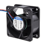 ebm-papst 600 N Series Axial Fan, 12 V dc, DC Operation, 40m³/h, 2W, 165mA Max, 60 x 60 x 25mm