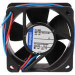 ebm-papst 600 N Series Axial Fan, 24 V dc, DC Operation, 56m³/h, 2.9W, 121mA Max, 60 x 60 x 25mm