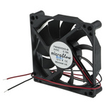 Micronel FMA Series Axial Fan, 5 V dc, DC Operation, 36m³/h, 1.25W, 180mA Max, 80 x 80 x 16mm