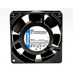 ebm-papst 3900 Series Axial Fan, 230 V ac, AC Operation, 59m³/h, 11W, 48mA Max, 92 x 92 x 25mm