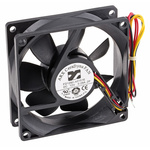 ARX CeraDyna Series Axial Fan, 12 V dc, DC Operation, 67.5m³/h, 2.88W, 240mA Max, 80 x 80 x 25mm