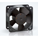 ebm-papst 600 N Series Axial Fan, 24 V dc, DC Operation, 43m³/h, 2.1W, 87mA Max, IP68, 60 x 60 x 25mm
