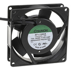 Sunon SF Series Axial Fan, 115 V ac, AC Operation, 63m³/h, 12W, 110mA Max, 92 x 92 x 25mm