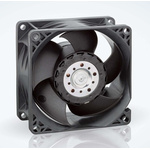 ebm-papst 8200 J Series Axial Fan, 24 V dc, DC Operation, 222.7m³/h, 37W, IP20, 80 x 80 x 38mm