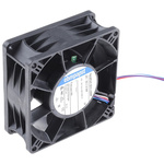 ebm-papst 3200 J - S-Force Series Axial Fan, 24 V dc, DC Operation, 280m³/h, 50W, 92 x 92 x 38mm