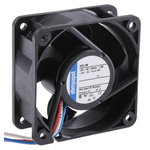 ebm-papst 620 Series Axial Fan, 12 V dc, DC Operation, 40m³/h, 2.1W, 1.05A Max, 60 x 60 x 25mm