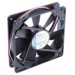 ebm-papst 4400 F Series Axial Fan, 12 V dc, DC Operation, 170m³/h, 5.3W, 119 x 119 x 25mm