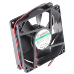 Sunon ME Series Axial Fan, 12 V dc, DC Operation, 61.2m³/h, 1.56W, 130mA Max, 80 x 80 x 20mm