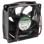 Sunon EE Series Axial Fan, 12 V dc, DC Operation, 69.7m³/h, 1.74W, 145mA Max, 80 x 80 x 25mm