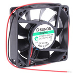 Sunon PF Series Axial Fan, 12 V dc, DC Operation, 73m³/h, 3.42W, 285mA Max, 70 x 70 x 20mm