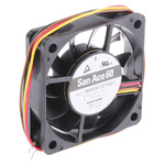 Sanyo Denki San Ace 9GA Series Axial Fan, 12 V dc, DC Operation, 41m³/h, 1.92W, 160mA Max, 60 x 60 x 15mm